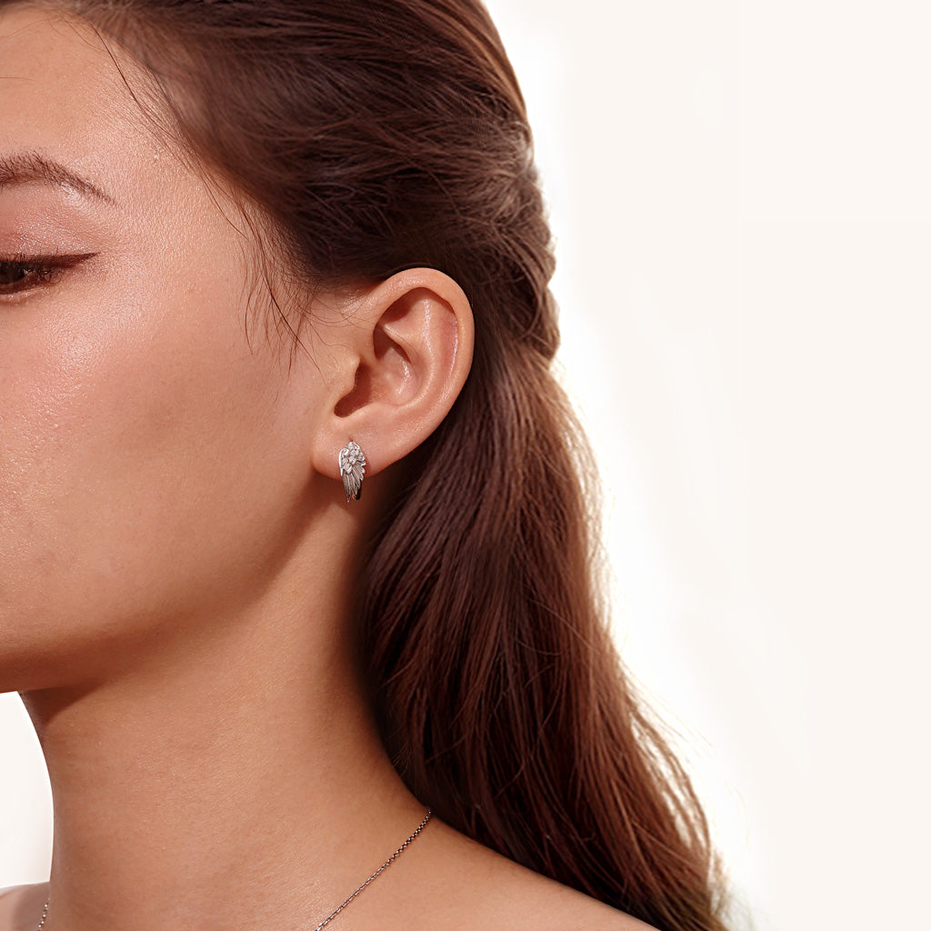 Gnoce Angel Wing Hoop Earrings_4