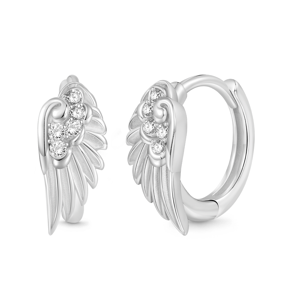 Gnoce Angel Wing Hoop Earrings_2