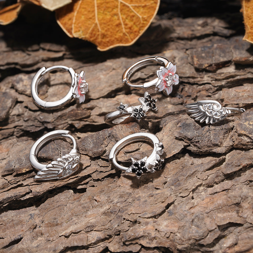 Gnoce Angel Wing Hoop Earrings_3