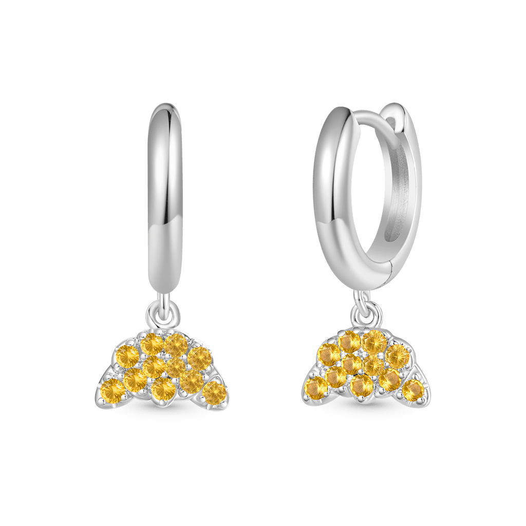 Gnoce Croissant Bread Hoop Earrings_2