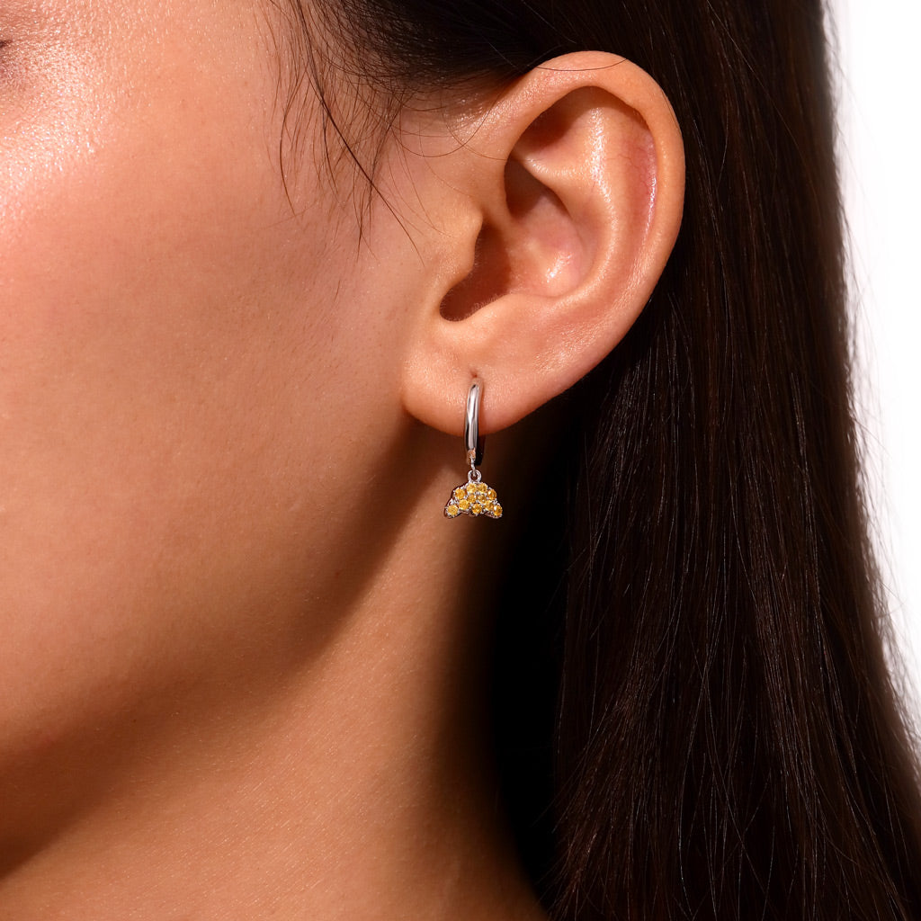 Gnoce Croissant Bread Hoop Earrings_4