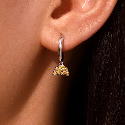 Gnoce Croissant Bread Hoop Earrings_5