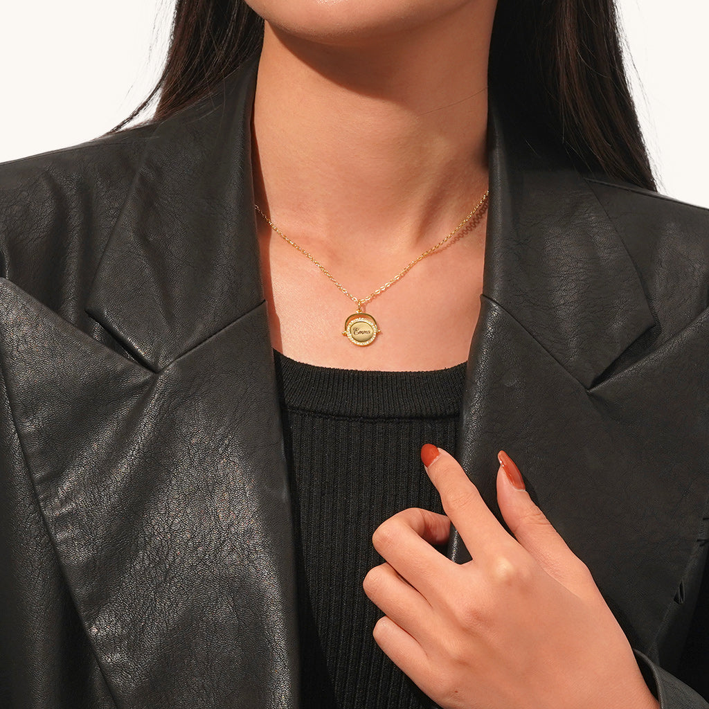 Gnoce Personalized Fidget Toy Anti Anxiety Necklace_6