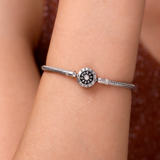 Gnoce "The Moment I Meet You" Elegant 925 Sterling Silver Affordable Classic Bracelet Well Made Multi Size 16CM-22CM Best Gifts For Her_5