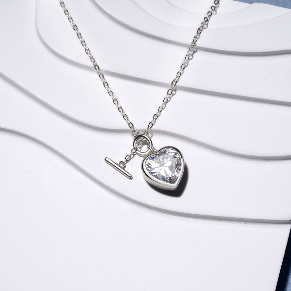 Gnoce OT Buckle Heart Birthstone Pendant Necklace_2