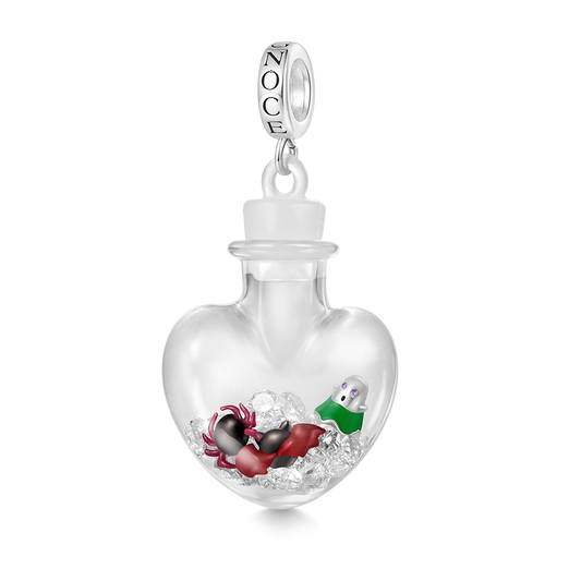Gnoce Halloween Quicksand Love Bottle Pendant Dangle Charm_1