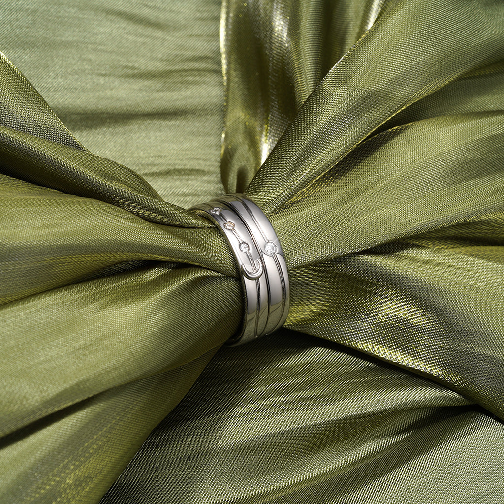 Gnoce Rose Gold Starry Couple Rings_3