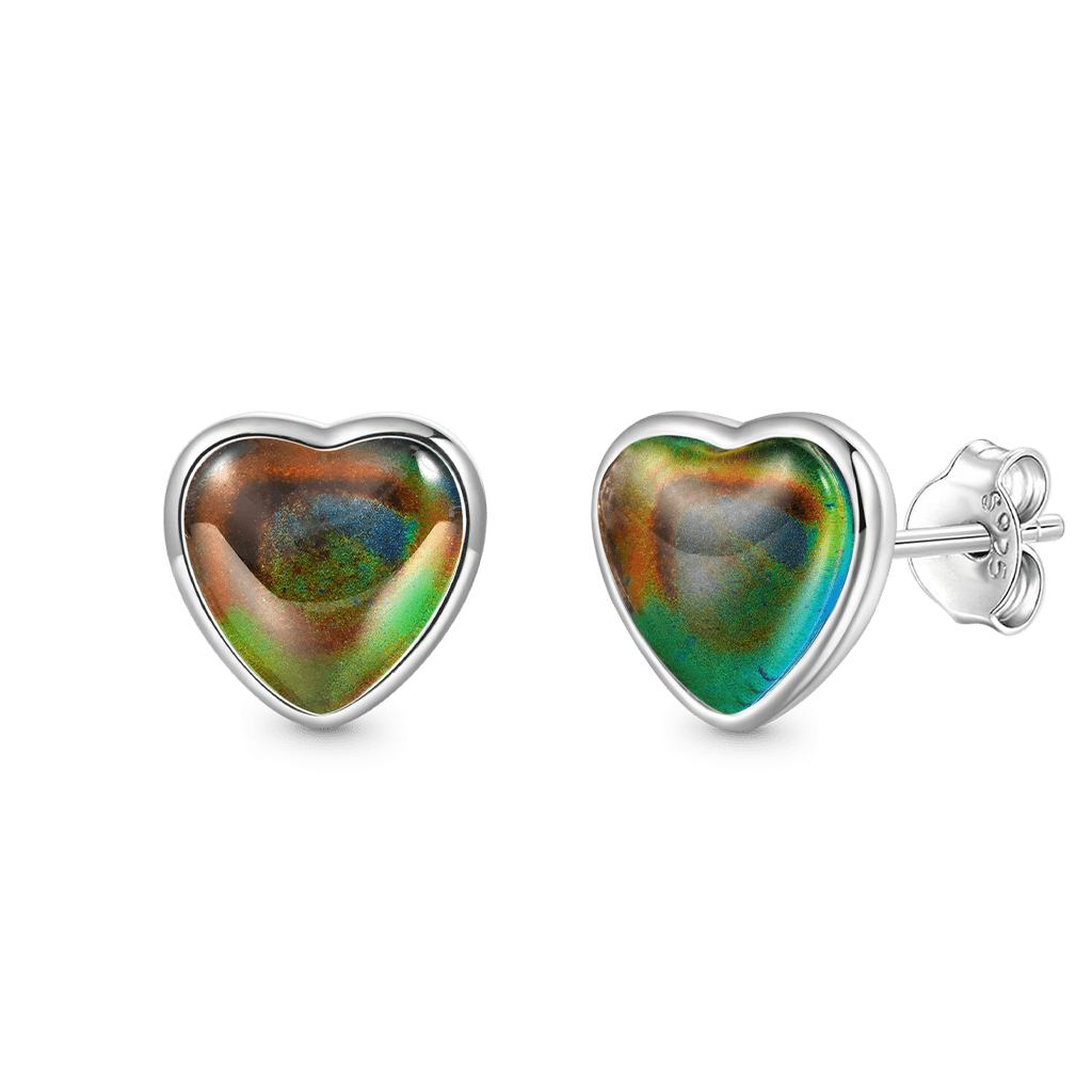 Gnoce Heart Mood Stud Earrings_2