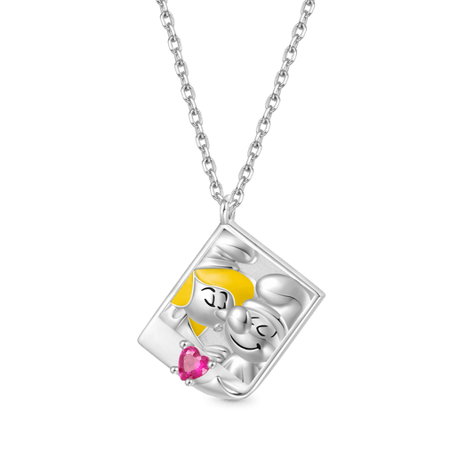 Gnoce Engravable Love Smurfs Necklace_1