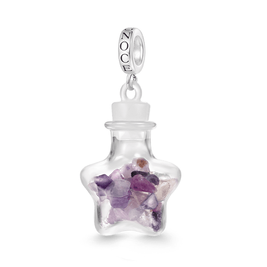 Gnoce Natural Multicolor Crystal Abstract Pendant Dangle Charm_1