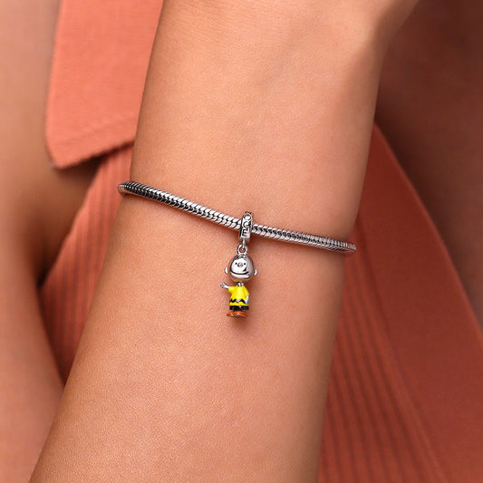 Gnoce Peanuts Charlie Brown Pendant Dangle Charm_7