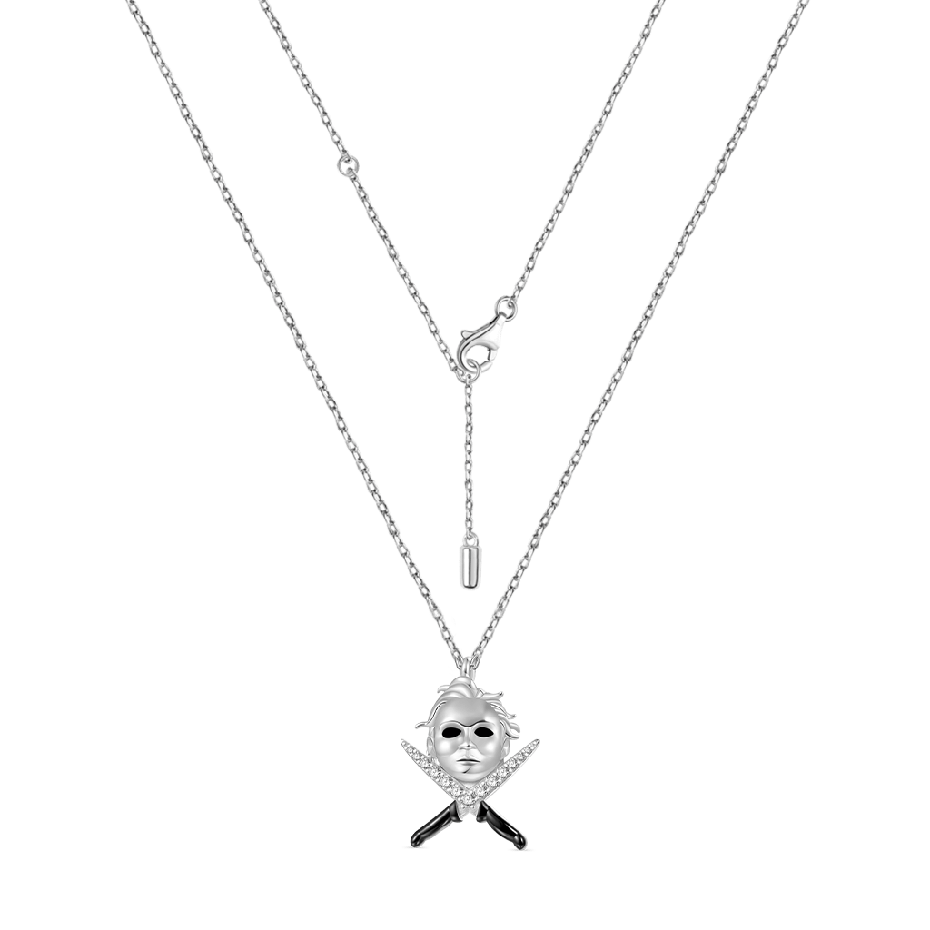 Gnoce Halloween Michael Myers and Knife Necklace_3