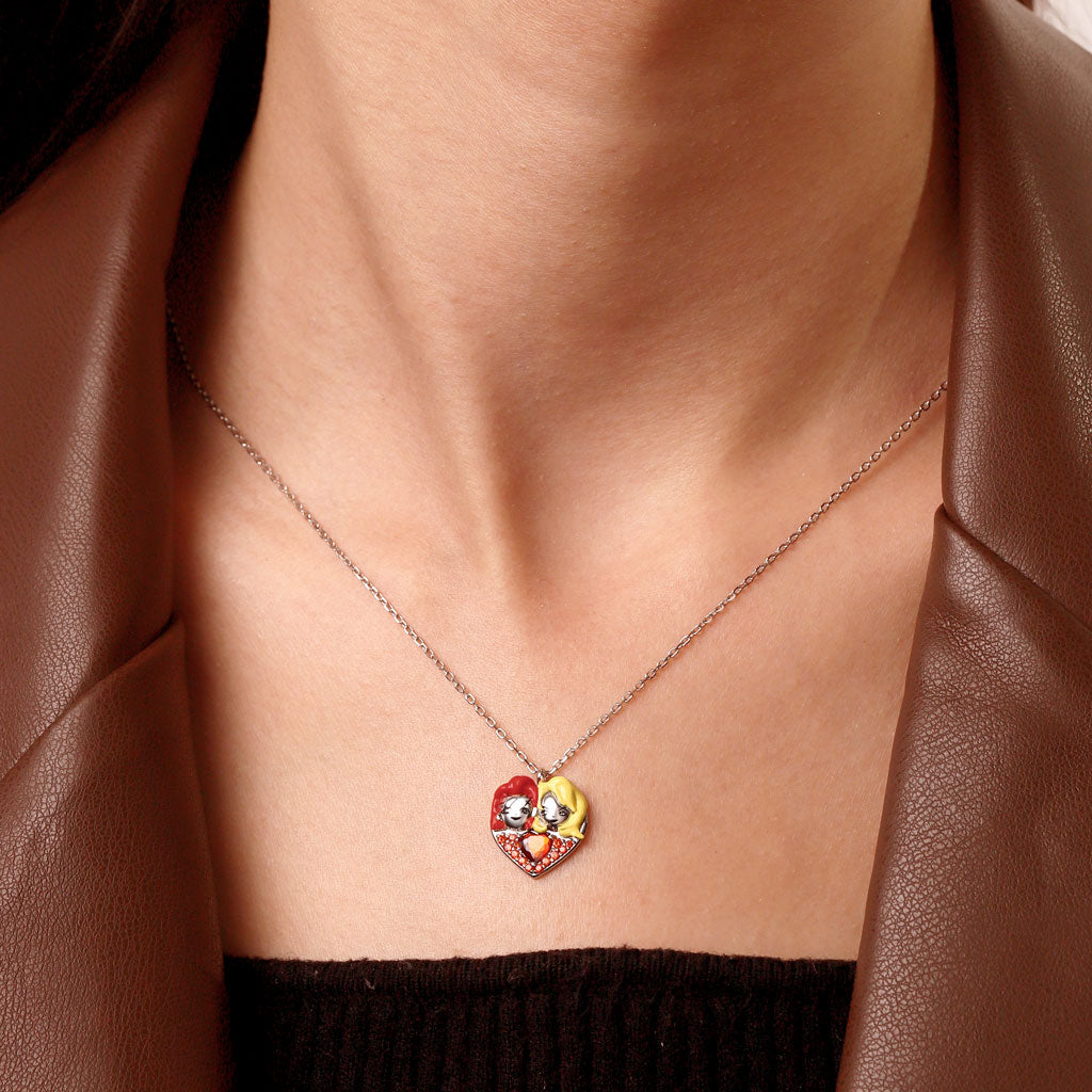 Gnoce Shinny “Til Death Do Us Part” Chucky & Tiffany Heart Necklace_5