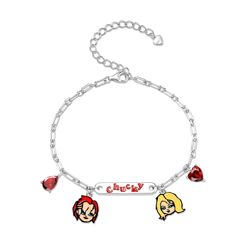 Gnoce Chucky and Tiffany Dark Love Chain Bracelet_1