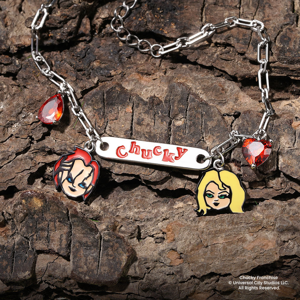 Gnoce Chucky and Tiffany Dark Love Chain Bracelet_3