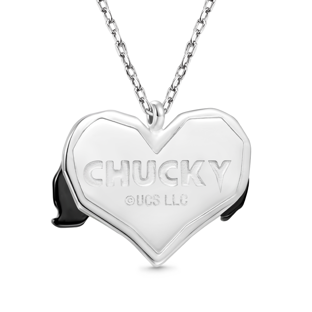 Gnoce Twisted Couple Chucky and Tiffany Heart Necklace_2