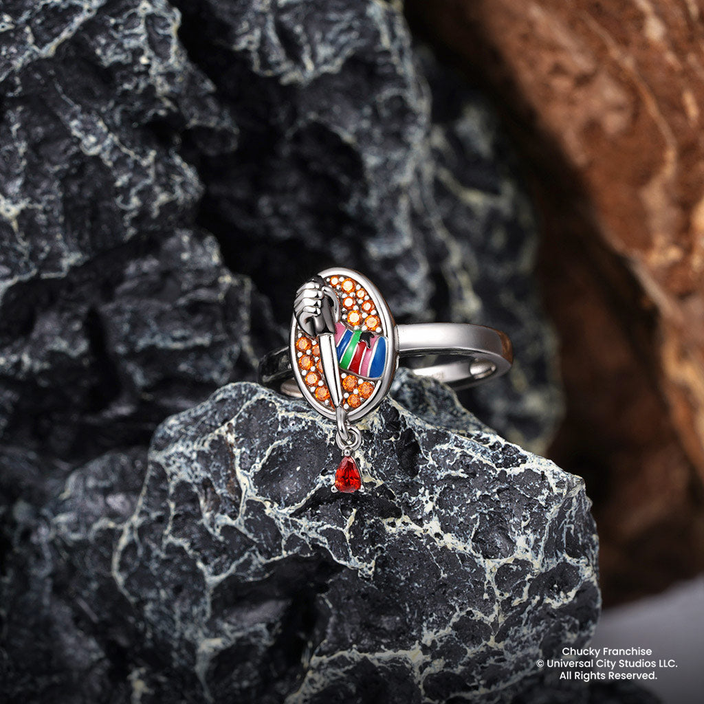 Gnoce Chucky Bloody Knife Signet Ring_3