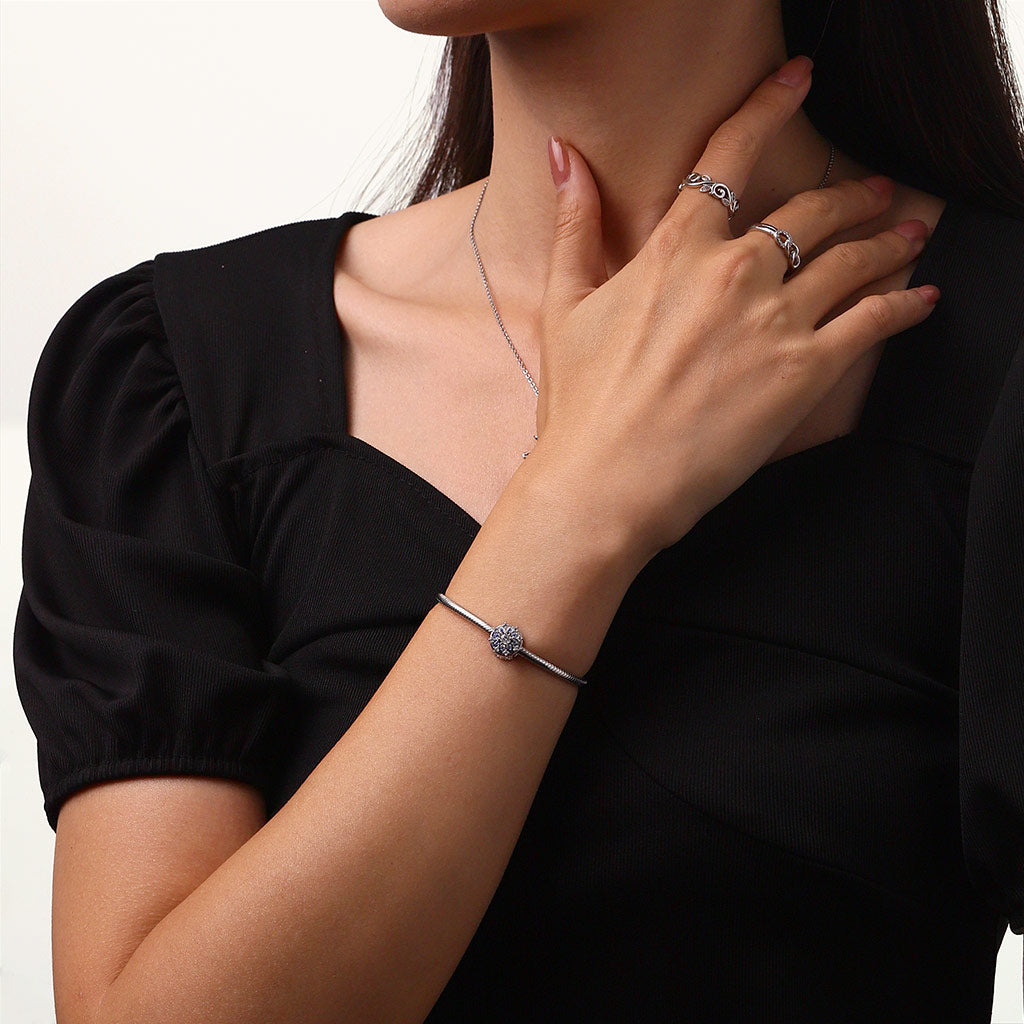 Gnoce Engravable Rotatable Snowflake Charm_5