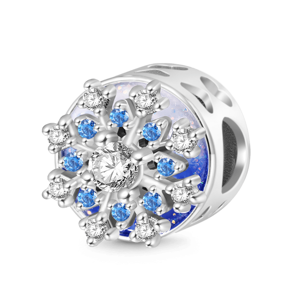 Gnoce Engravable Rotatable Snowflake Charm_3
