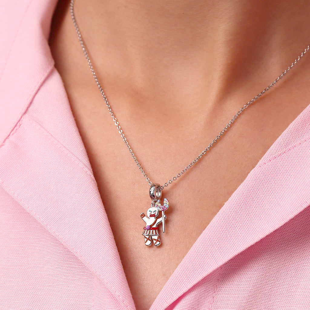 Gnoce Rebel Gingerbread Man Pendant Dangle Charm_5