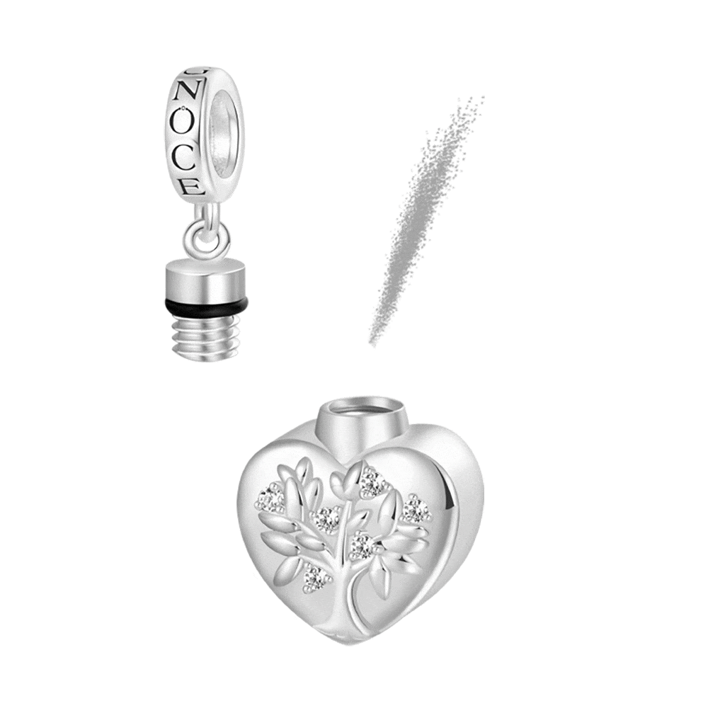 Gnoce Engravable Tree of Life Memorial Urn Ashes Pendant Dangle Charm_1
