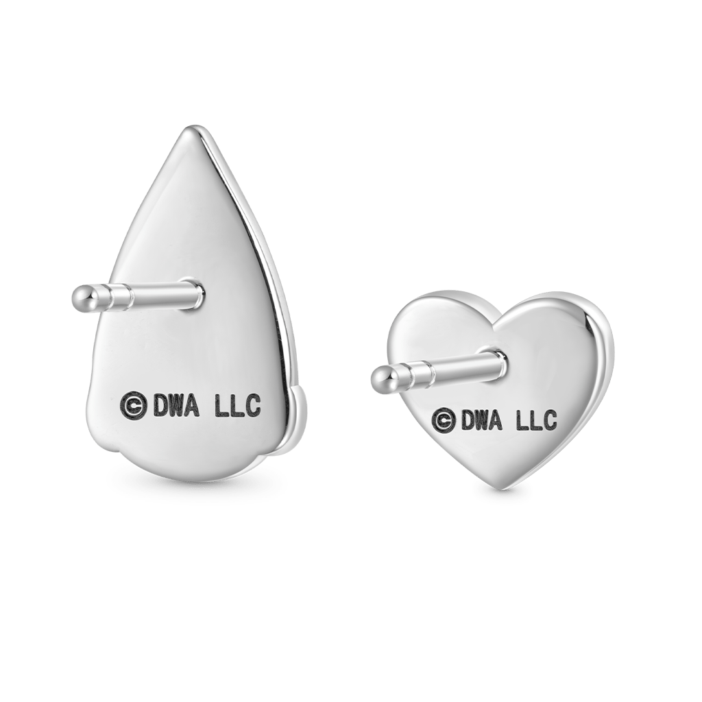 Gnoce Trolls Branch Heart Mismatched Stud Earrings_2