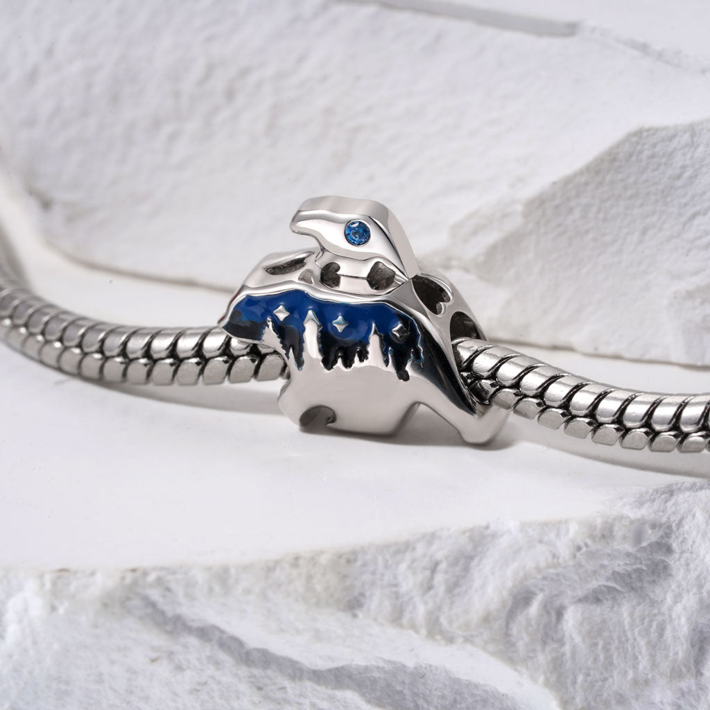 Gnoce Parent-child Polar Bear Engravable Charm_3