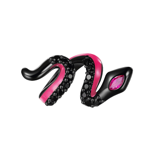 Gnoce Luminous Black Snake Birthstone Charm_1