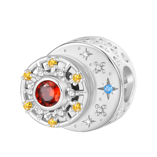 Gnoce Sun Rotating in Crescent Engravable Charm_1