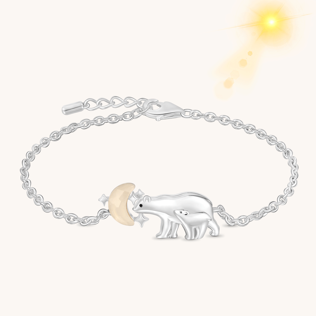 Gnoce Polar Bear Parent-Child Color-changing Moon Bracelet_1