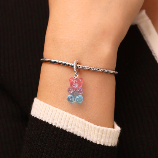 Gnoce Gummy Bear CZ Pave Pendant Dangle Charm_5