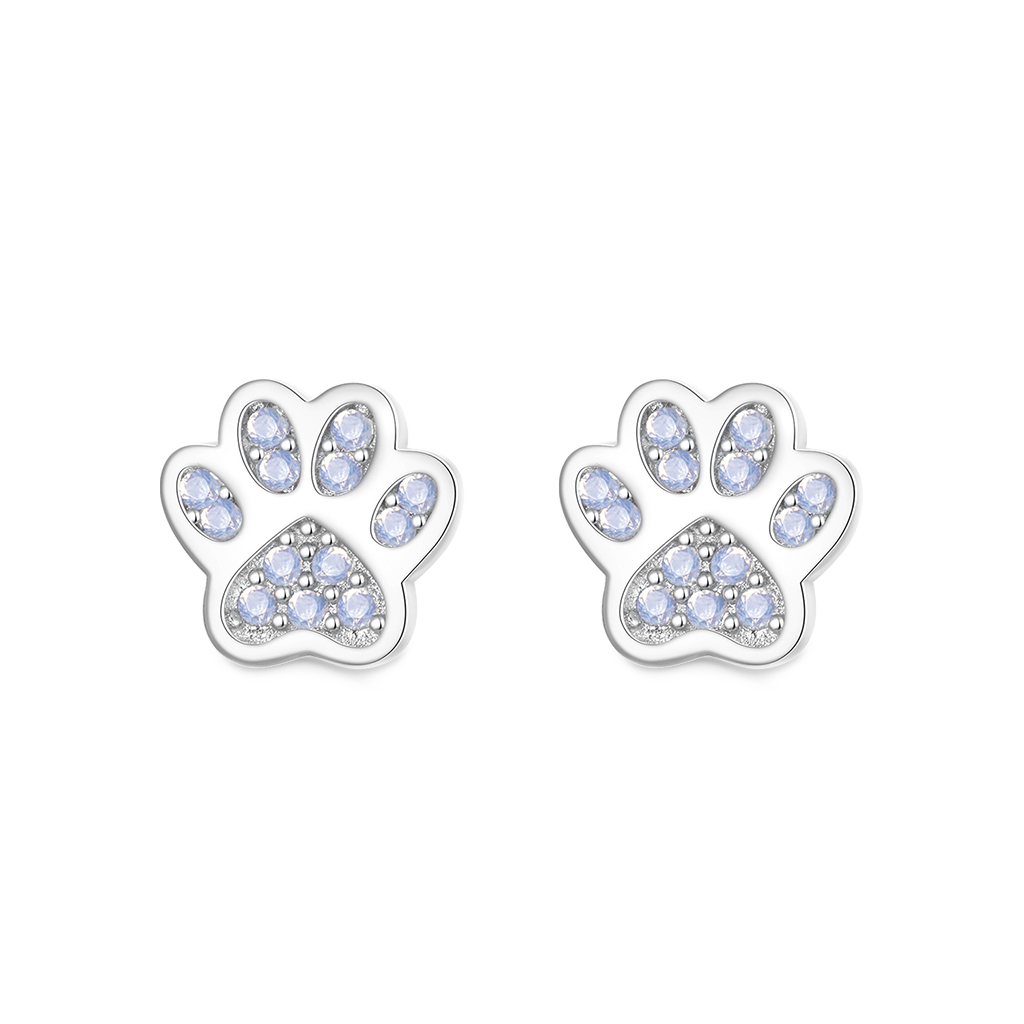 Gnoce Cute Pet Imprint Stud Earrings_2