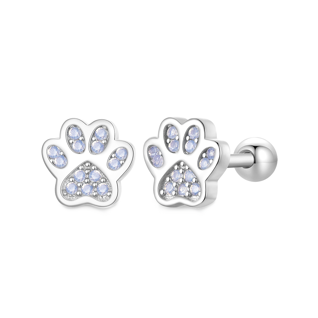 Gnoce Cute Pet Imprint Stud Earrings_1