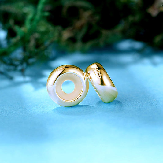 Gnoce 18k Gold Plated Basic Simple Stopper Charm_3