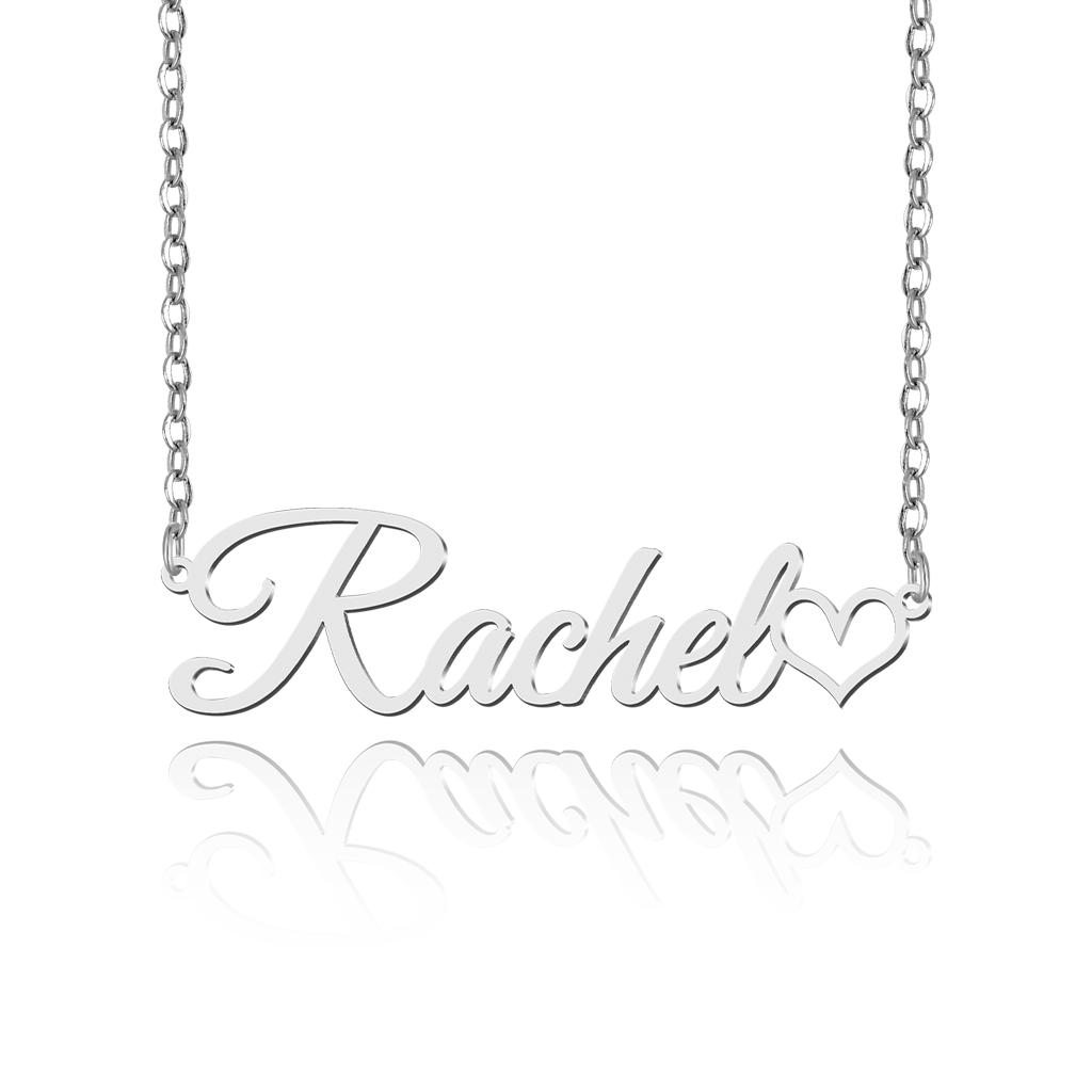 Gnoce Personality Sterling Silver Name Necklace_1