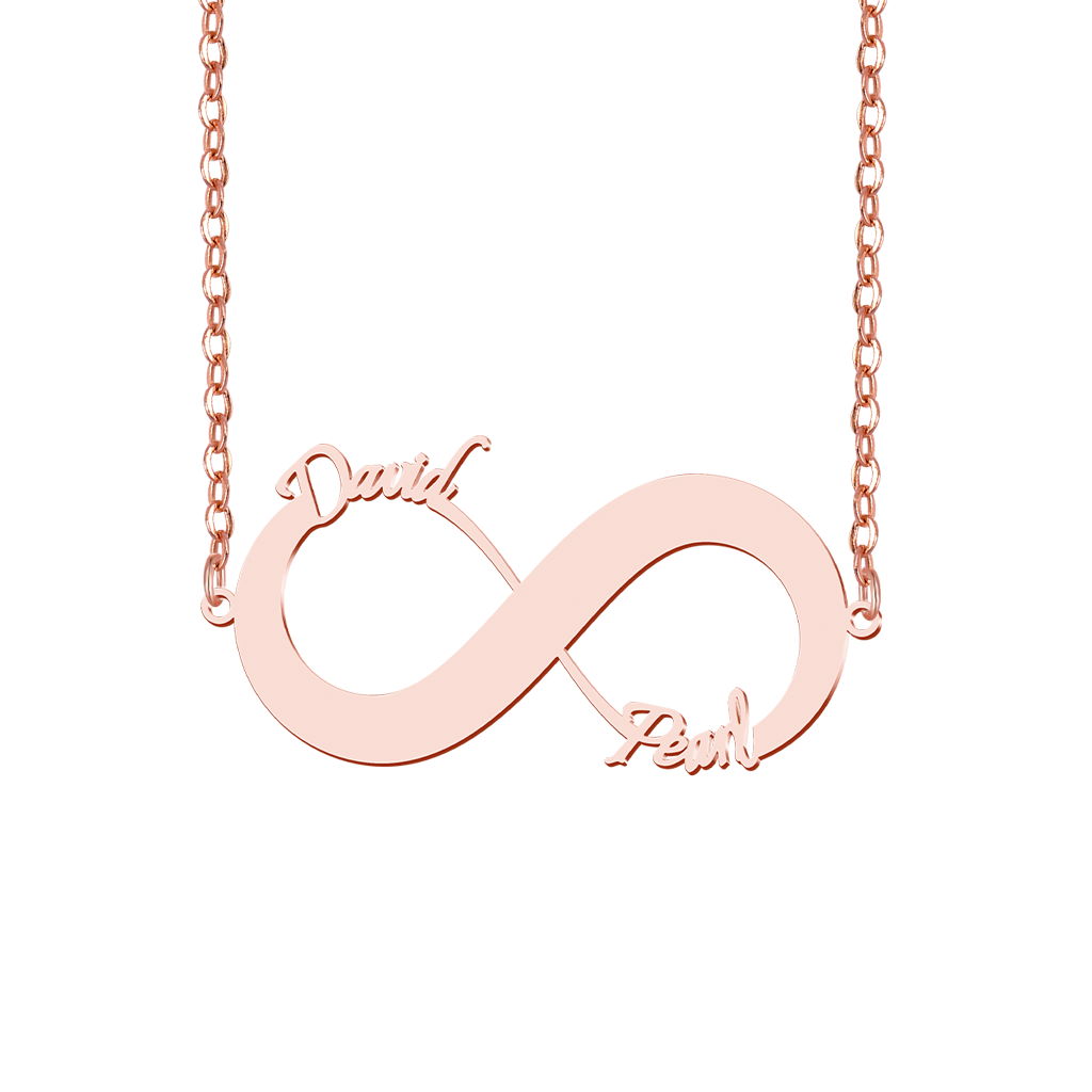 Gnoce Couple Double Name Infinity Necklace_2