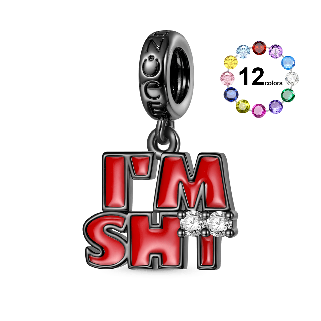 Gnoce IM SHY Individuality Birthstone Pendant Dangle Charm_1