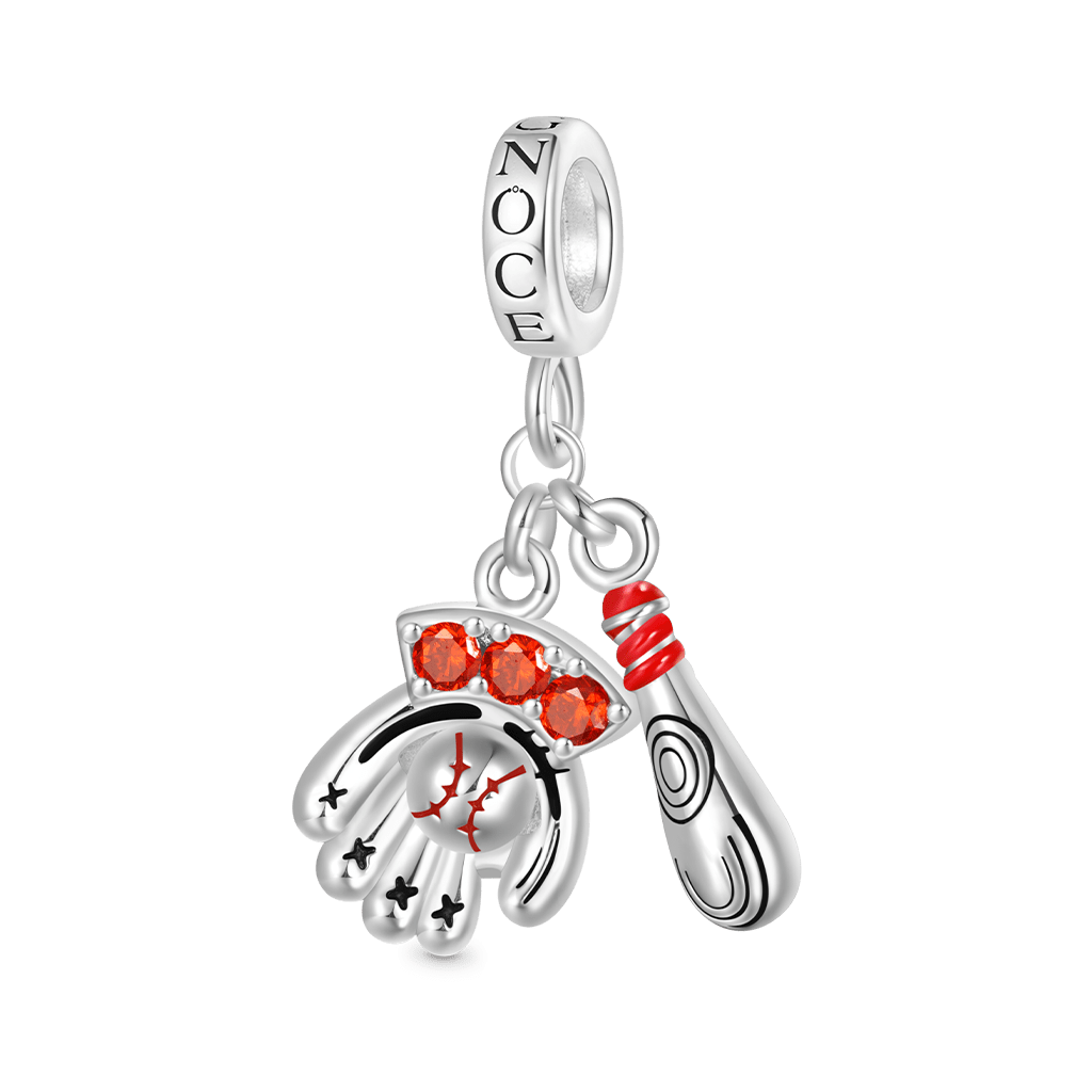 Gnoce Baseball Gloves & Bats Pendant Dangle Charm_1