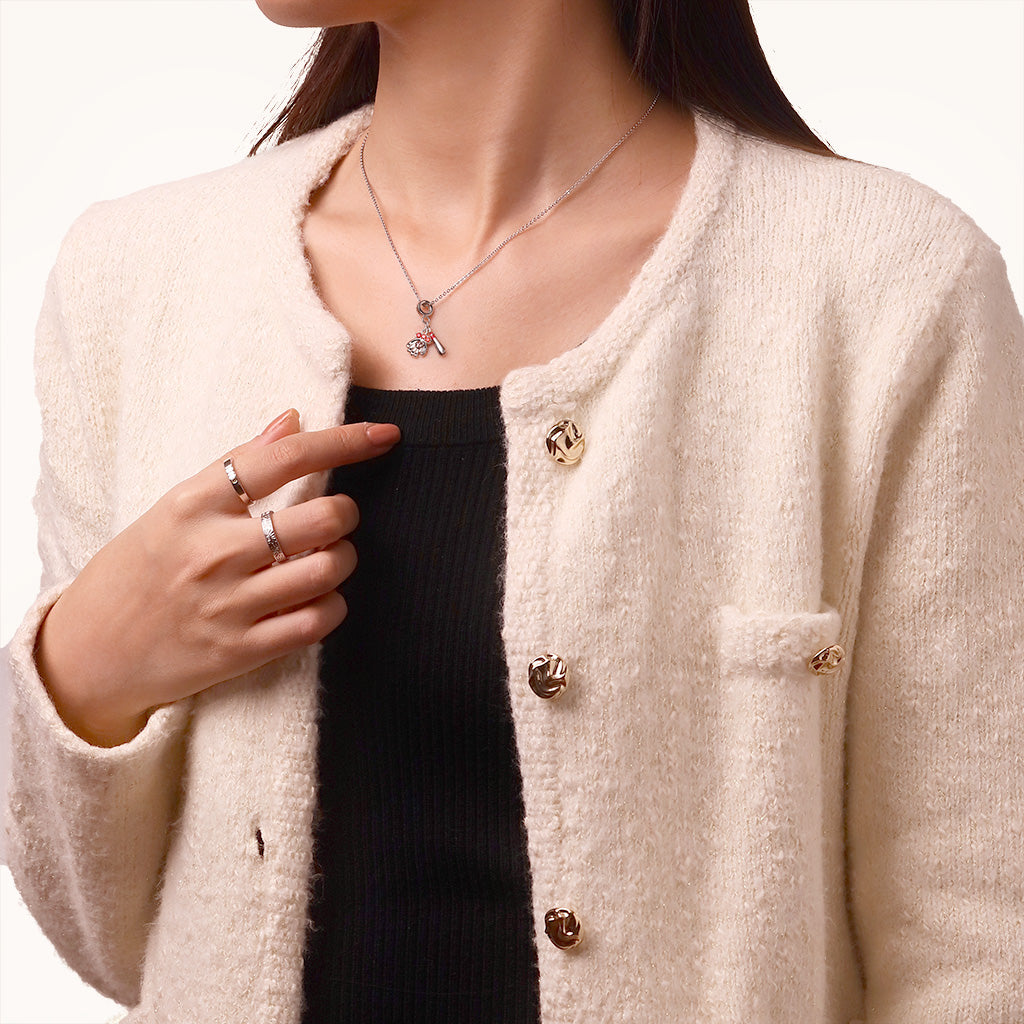 Gnoce Baseball Gloves & Bats Pendant Dangle Charm_4