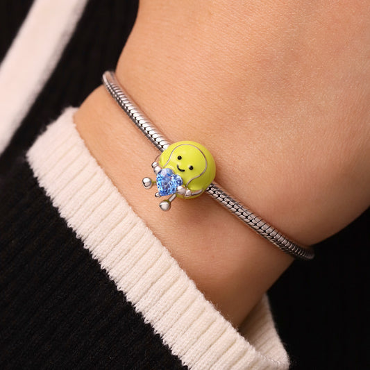Gnoce Fun Tennis Ball Embraces Love Charm_6
