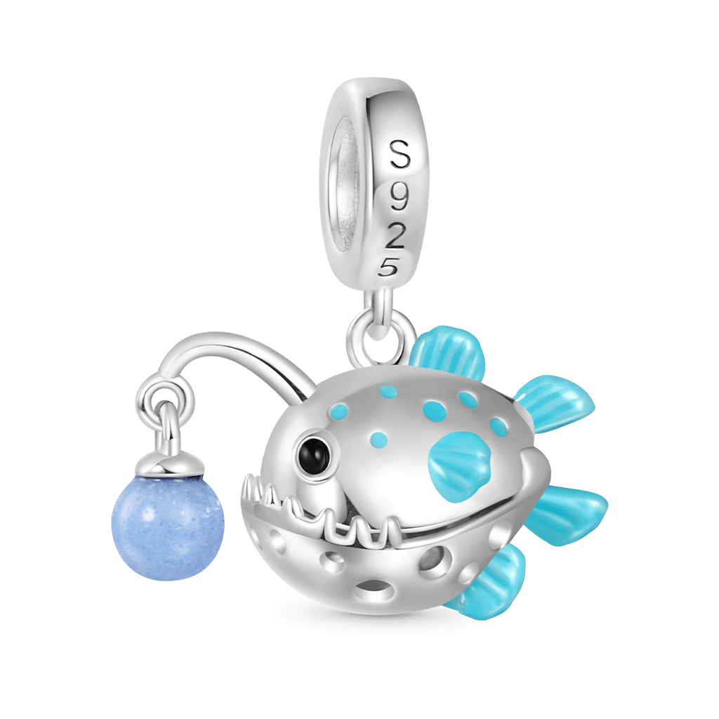 Gnoce Anglerfish Glow-in-the-Dark Pendant Dangle Charm_2