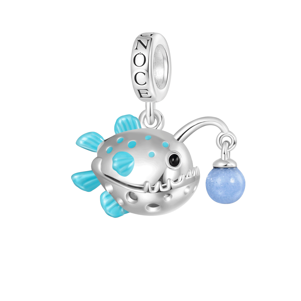 Gnoce Anglerfish Glow-in-the-Dark Pendant Dangle Charm_1