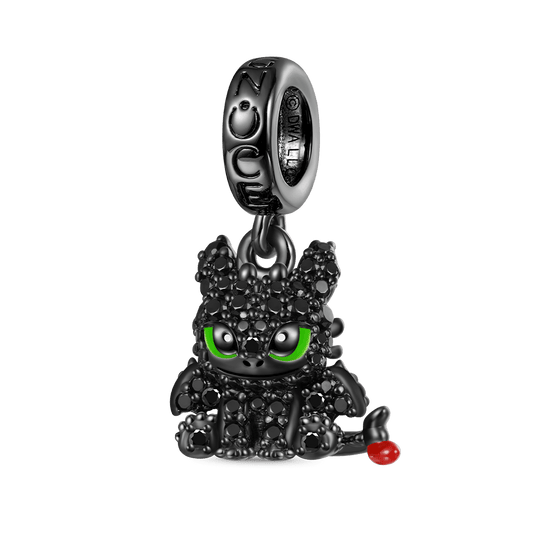 Gnoce Pave Diamond Toothless Pendant Dangle Charm_1