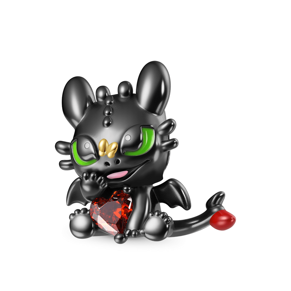 Gnoce How to Train Your Dragon Toothless Embraces Heart Charm_2