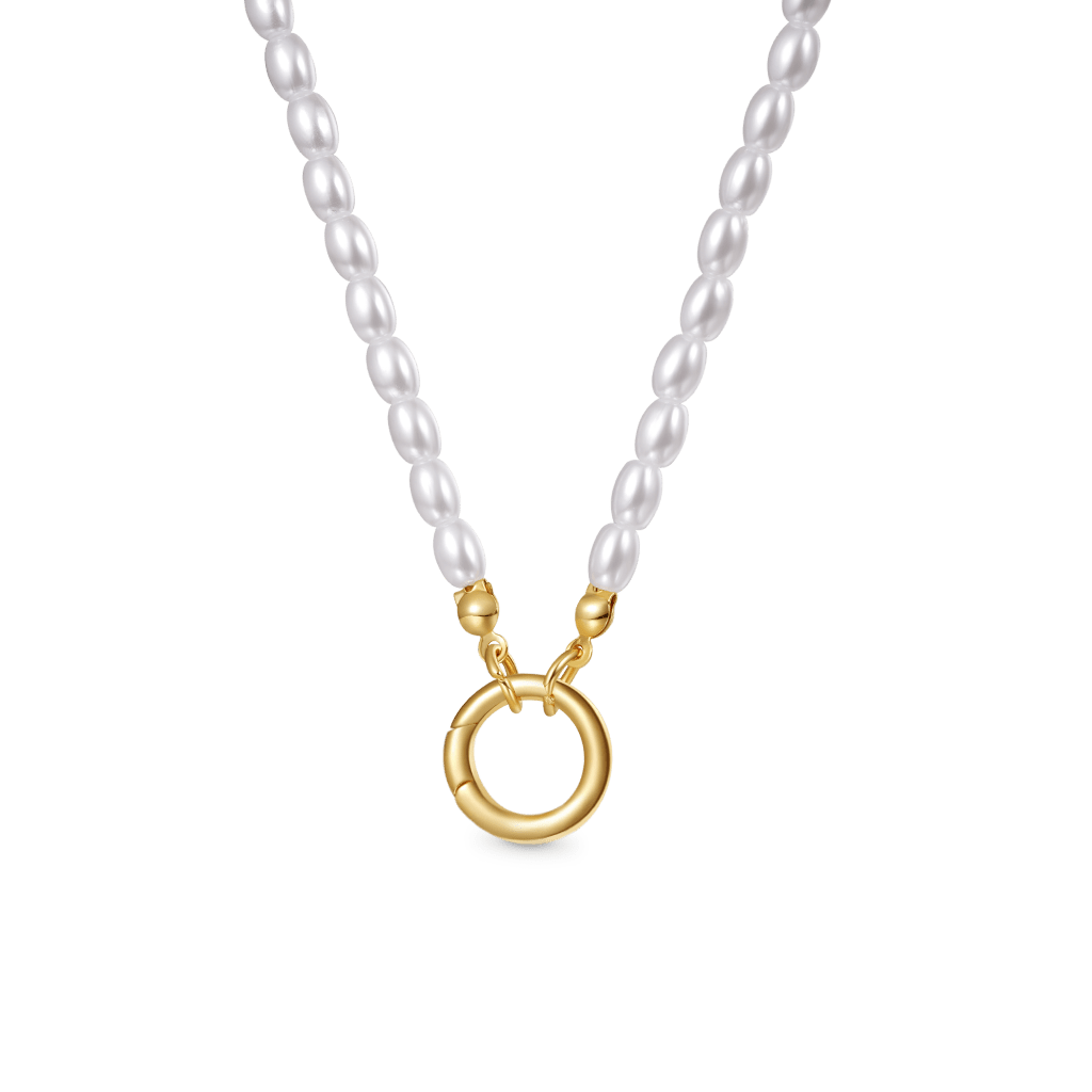 Gnoce Pearl Ocean Clasp Chain Necklace_2