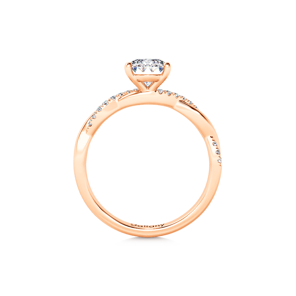 Solitaire Oval Cut Twisted Infinity Engagement Ring_3