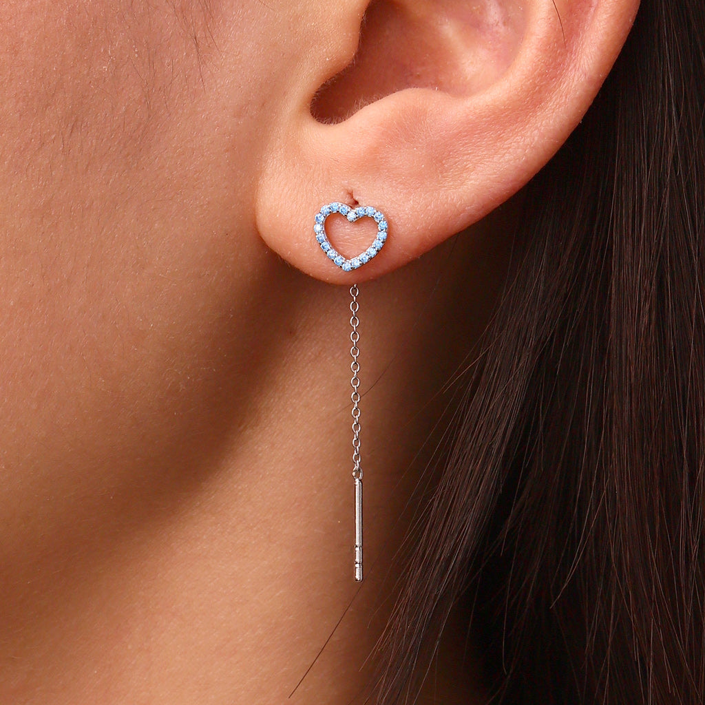 Gnoce Personalized Open Heart Threaders Earrings_6