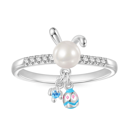 Gnoce Easter Pearl Bunny Ear Personalized Ring_1