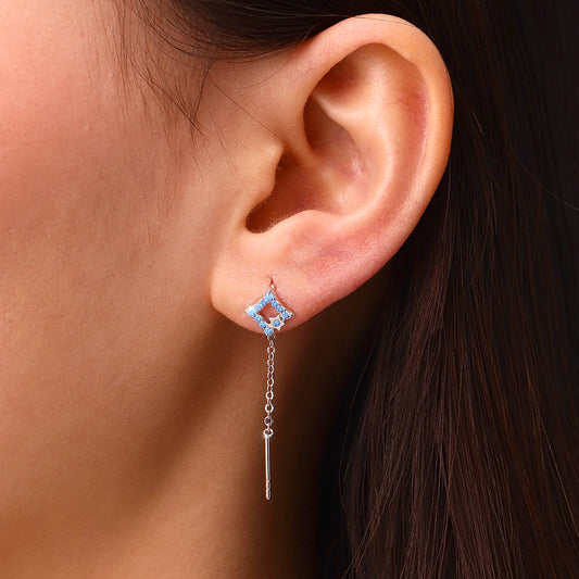 Gnoce Star Birthstone Ear Threaders Earrings_6