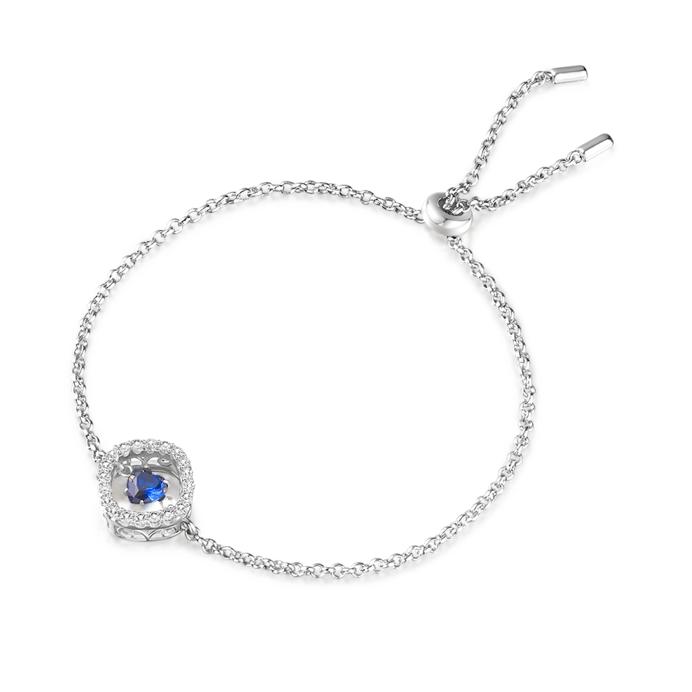 Gnoce Sparkle Dancing Stone Adjustable Chain Bracelet_2